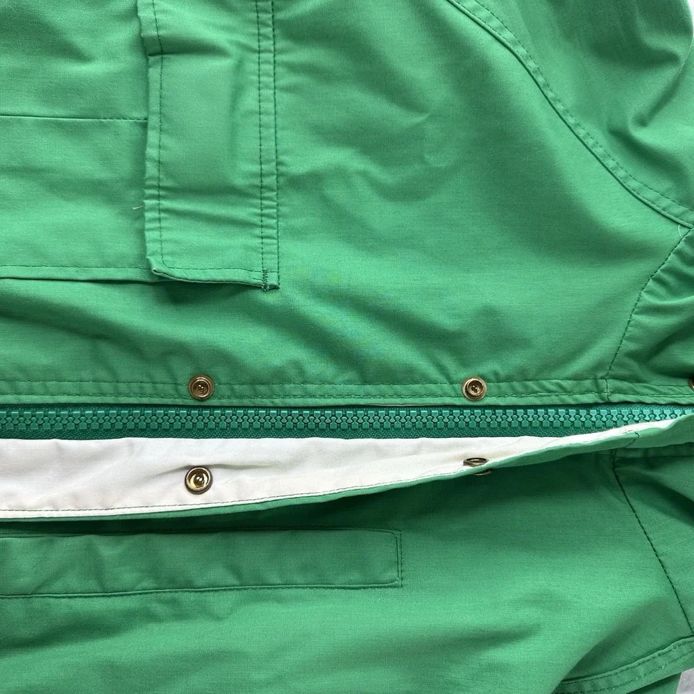 Vintage 90s Woolrich Waterproof Hooded Rain Jacket Kelly Green Size S Women's - Picture 8 of 14